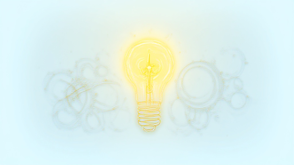 Illustration of leadership concepts, such as a compass, a lightbulb, and interconnected gears, on a clean background.